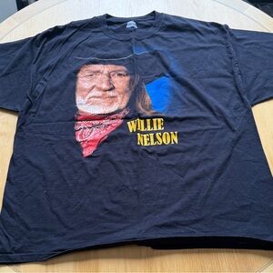 Willie Nelson Black Graphic Tee 2013 Concert Tee